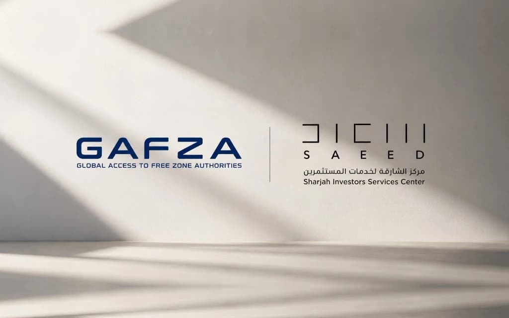 GAFZA and SAEED collaboration announcement graphic