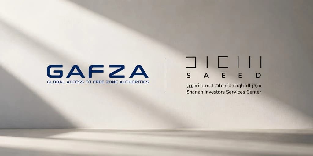 GAFZA and SAEED collaboration announcement graphic