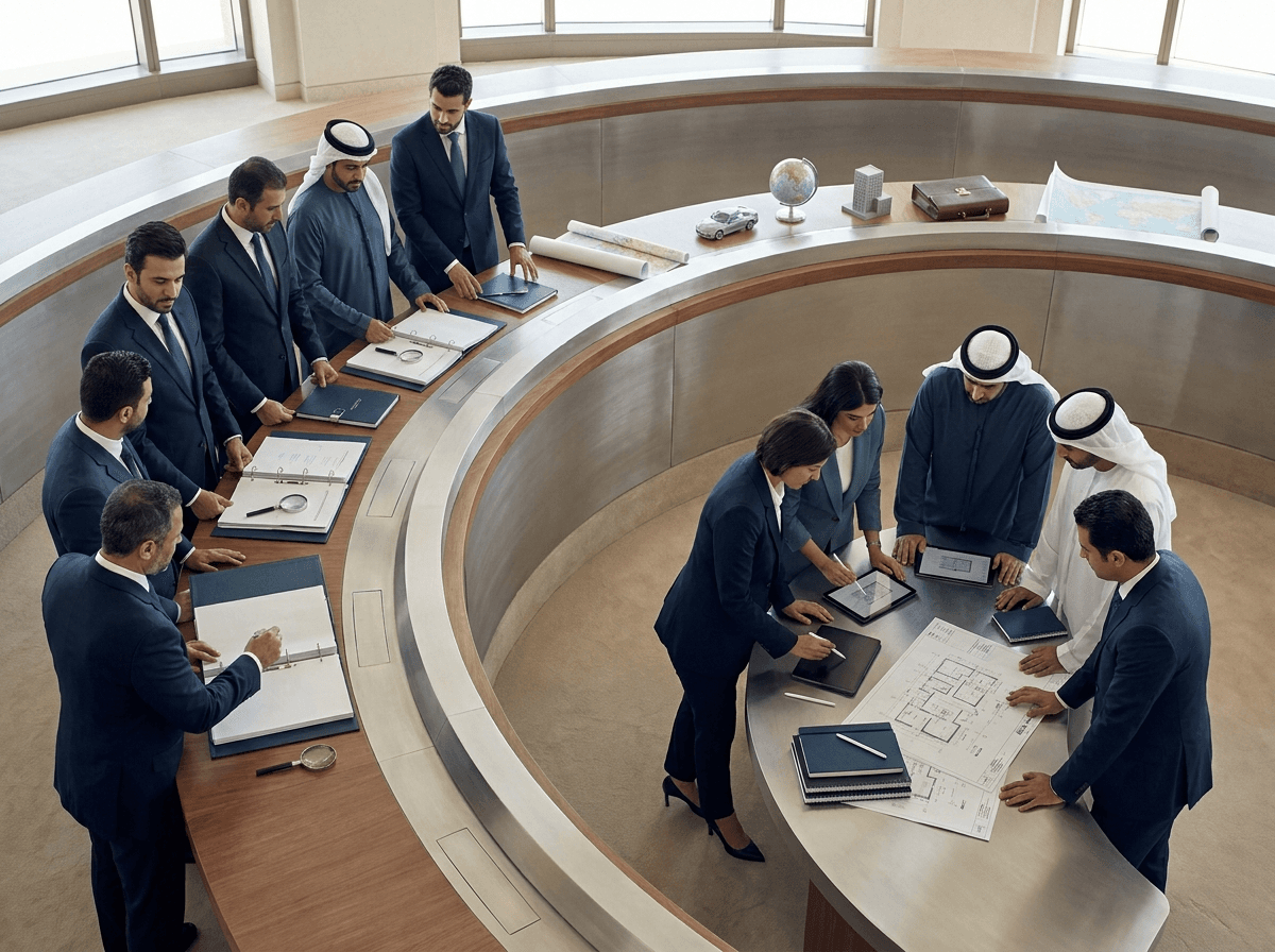 Authority, consultant, and service-provider roles working across one information exchange